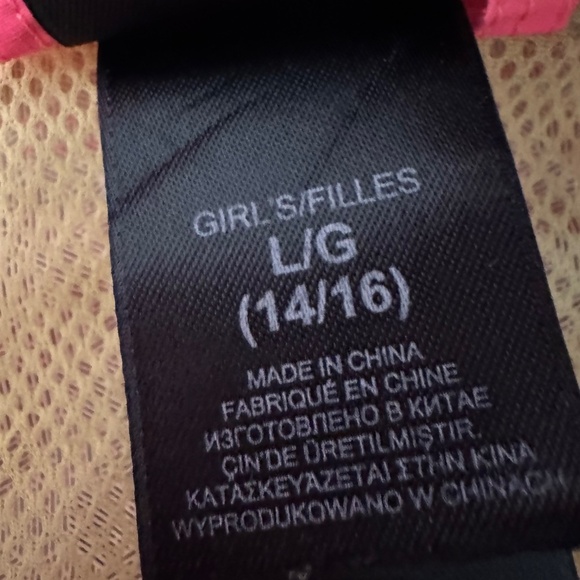 The North Face Zip Hyvent Rainjacket Coat Kid Girl Waterproof Windbreaker Pink - Picture 5 of 8